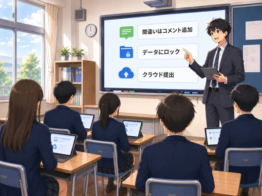 ① 学校の学びにも、ICTが当たり前になっている